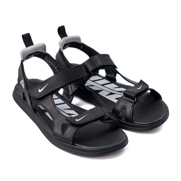 Чоловічі шкіряні сандалі Nike NS White 40 ч/б фото