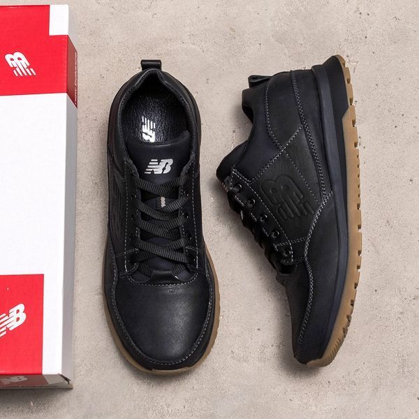 Чоловічі шкіряні кросівки New Balance Clasic Black 95 чорн фото