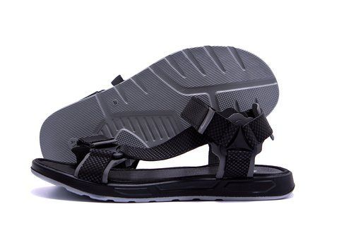 Чоловічі шкіряні сандалі Nike Track Black N-5 ч/сер санд фото