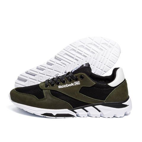 Чоловічі кросівки літні сітка Reebok Classic Green R-02чх сет фото