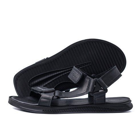 Чоловічі шкіряні сандалі Tommy Hilfiger Black 100ч.літо фото