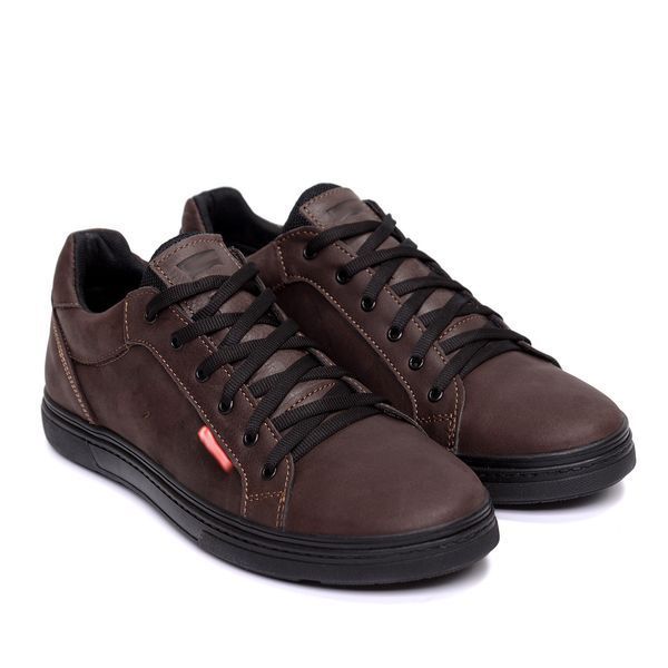Чоловічі шкіряні кросівки Mustang Leather Brown 32 кор yv фото