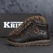 Чоловічі шкіряні зимові черевики Kristan City Traffic Brown 703 кор. фото 9