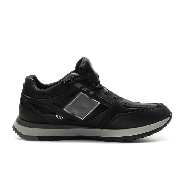 Чоловічі шкіряні кросівки Clasic Black NB5 чорн фото