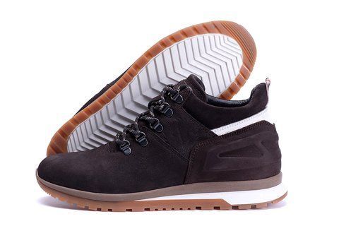 Чоловічі зимові шкіряні черевики ZG Chocolate Crossfit ZG 999 кор бот фото