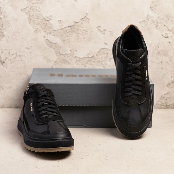 Чоловічі зимові шкіряні черевики ZG Black Exclusive Leather ZG 365 чорн фото