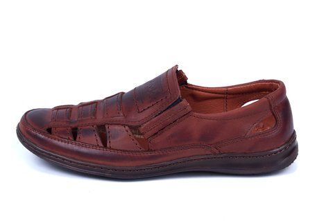 Чоловічі шкіряні літні туфлі Matador Brown 52к фото